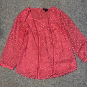 The Limited Pink Long-Sleeve Blouse